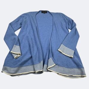 Claudia Nichole Cashmere Open Cardigan Work Casual Soft Cozy Wrap Knit Sweater S